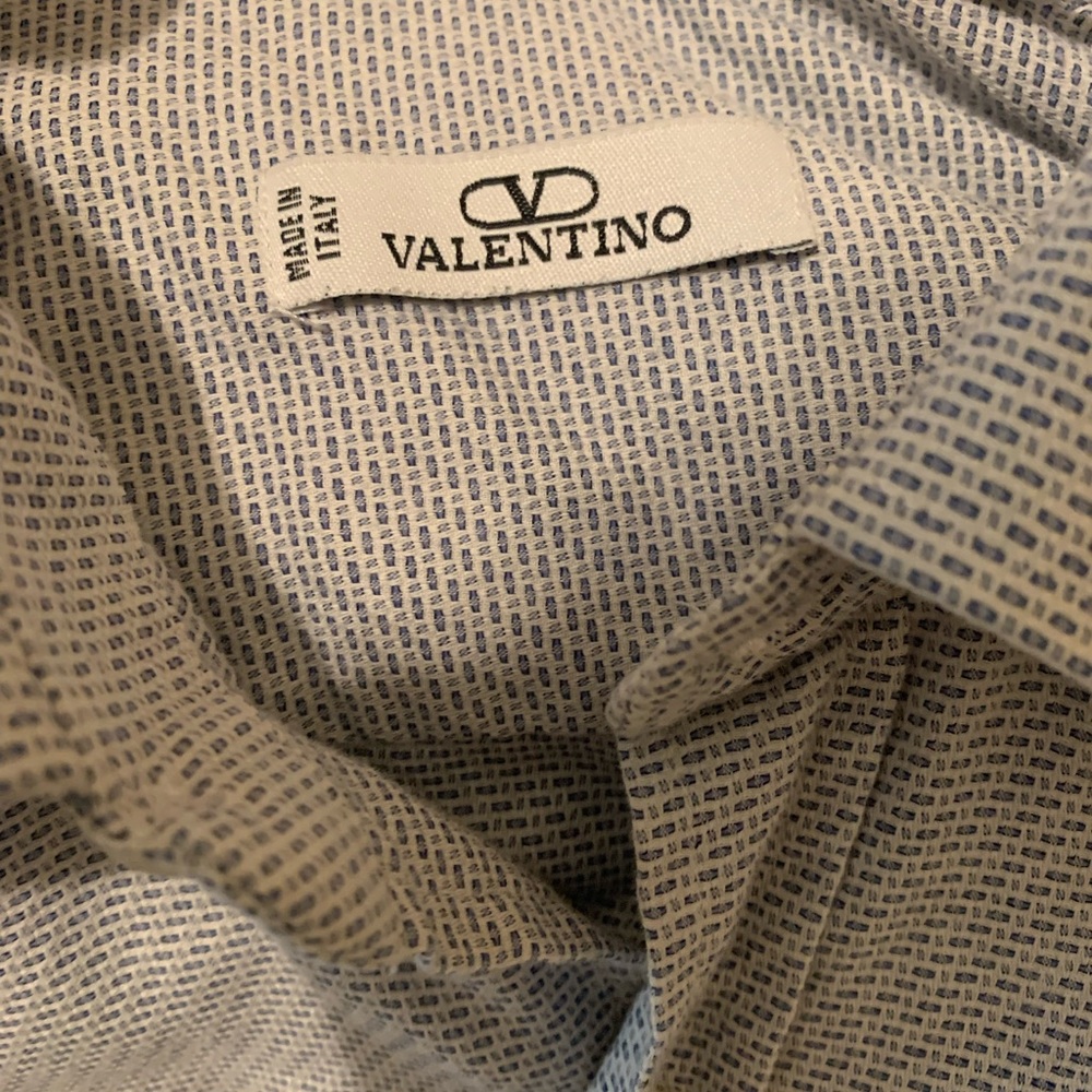 Valentino Geometric Blue Shirt